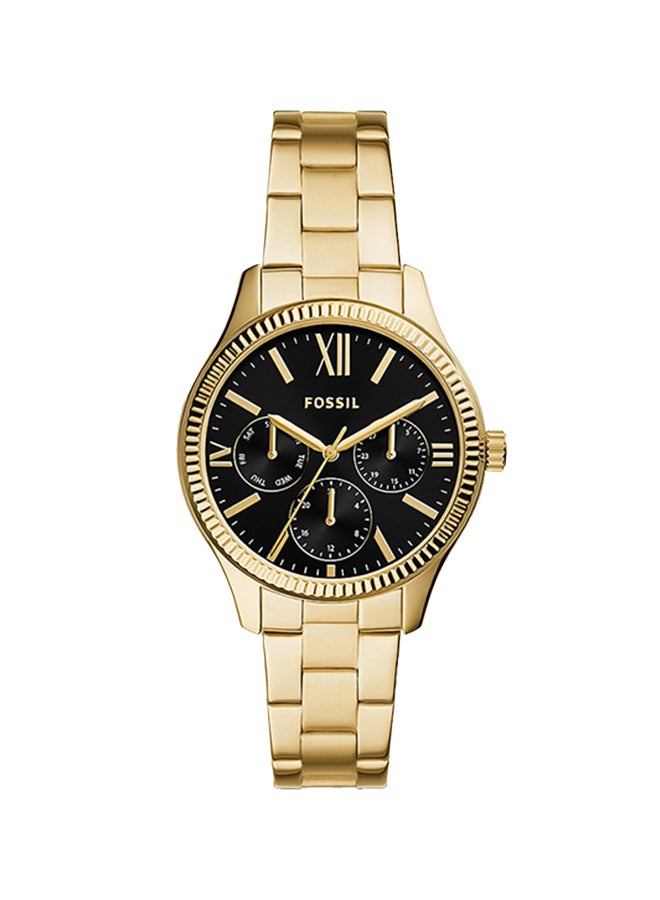FOSSIL Women's Analog Round Shape Stainless Steel Wrist Watch BQ3757 - 36Mm  - Image 1