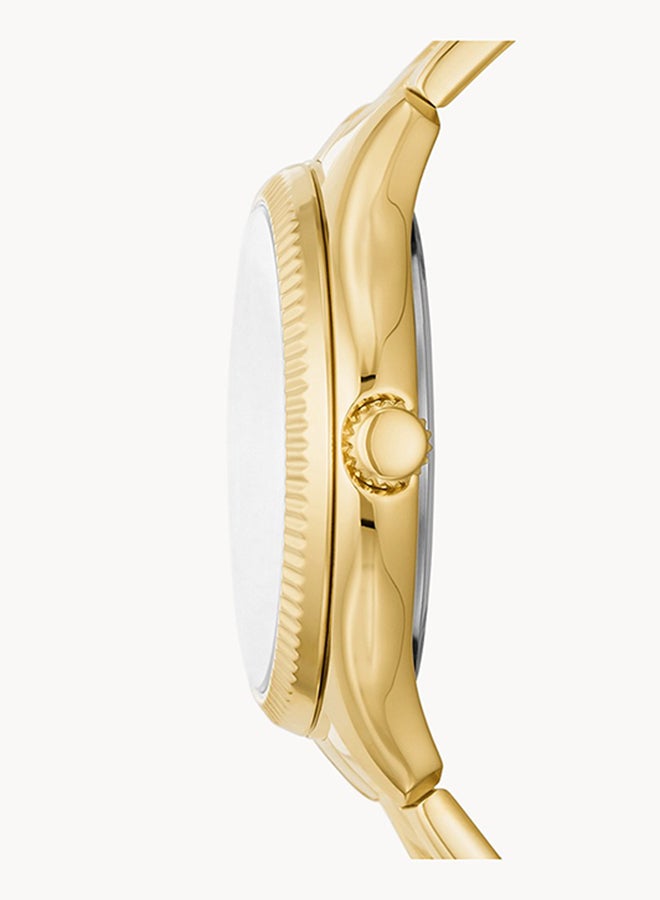 FOSSIL Women's Analog Round Shape Stainless Steel Wrist Watch BQ3757 - 36Mm  - Image 3