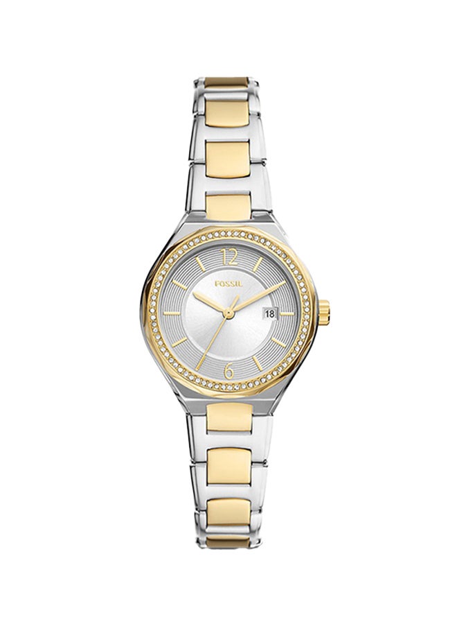 FOSSIL Women's Analog Round Shape Stainless Steel Wrist Watch BQ3802 - 30Mm  - Image 1