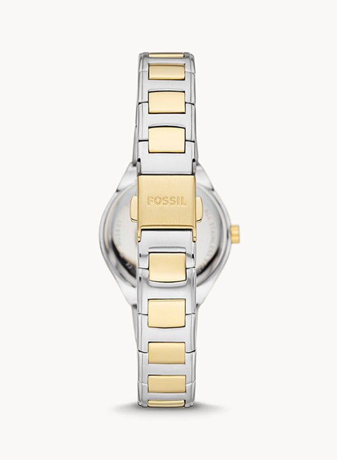 FOSSIL Women's Analog Round Shape Stainless Steel Wrist Watch BQ3802 - 30Mm  - Image 2