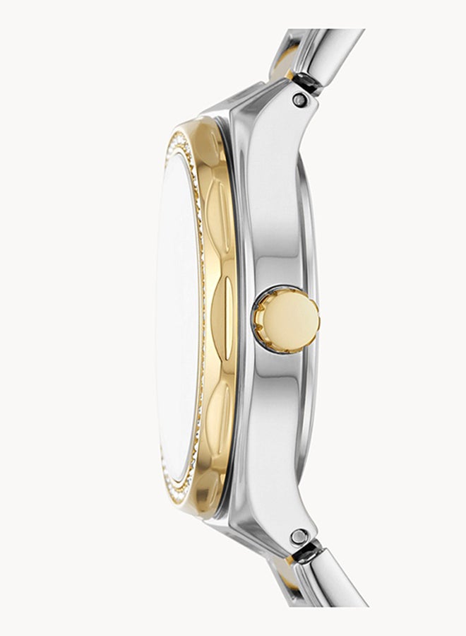 FOSSIL Women's Analog Round Shape Stainless Steel Wrist Watch BQ3802 - 30Mm  - Image 3
