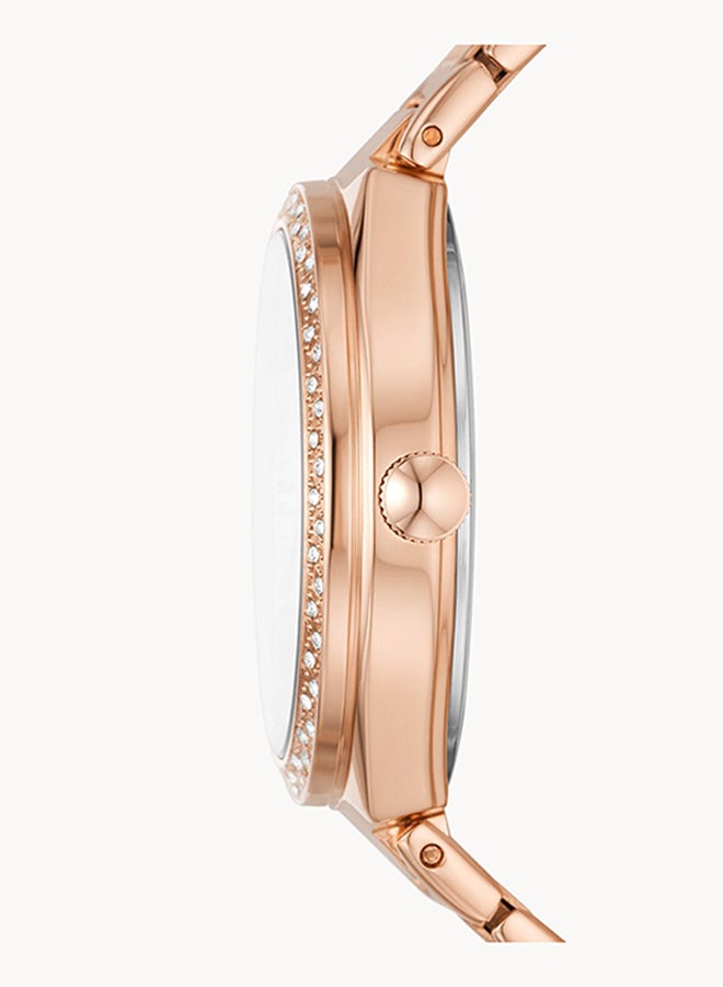 FOSSIL Women's Analog Round Shape Stainless Steel Wrist Watch BQ3841 - 36Mm  - Image 3