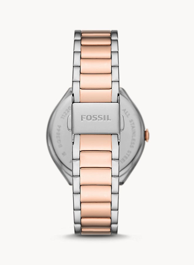 FOSSIL Women's Analog Round Shape Stainless Steel Wrist Watch BQ3844 - 36Mm  - Image 2