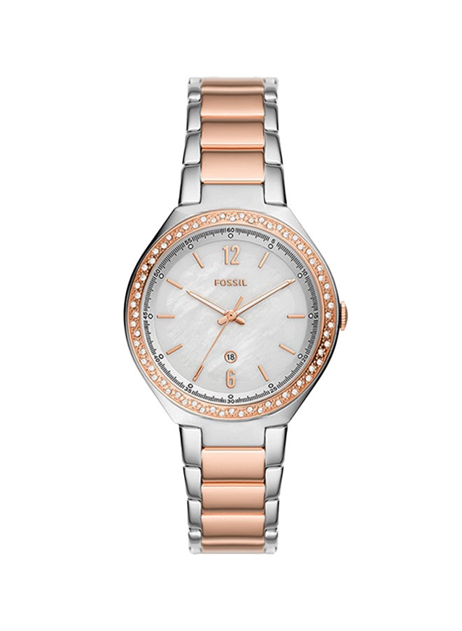FOSSIL Women's Analog Round Shape Stainless Steel Wrist Watch BQ3844 - 36Mm  - Image 1