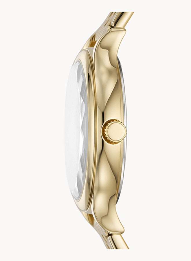 FOSSIL Women's Gold Dial Analog Quartz Watch 34 - BQ3863  - Image 3