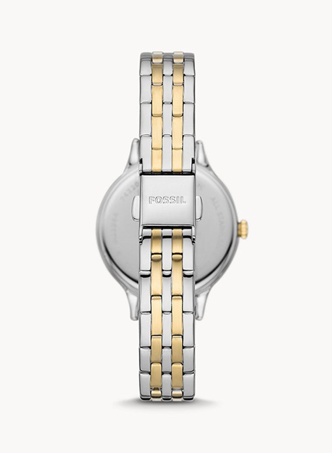 FOSSIL Women's Analog Round Shape Stainless Steel Wrist Watch BQ3864 - 34Mm  - Image 2