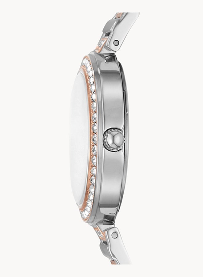 FOSSIL Women's Analog Round Shape Stainless Steel Wrist Watch BQ3877 - 34Mm  - Image 3