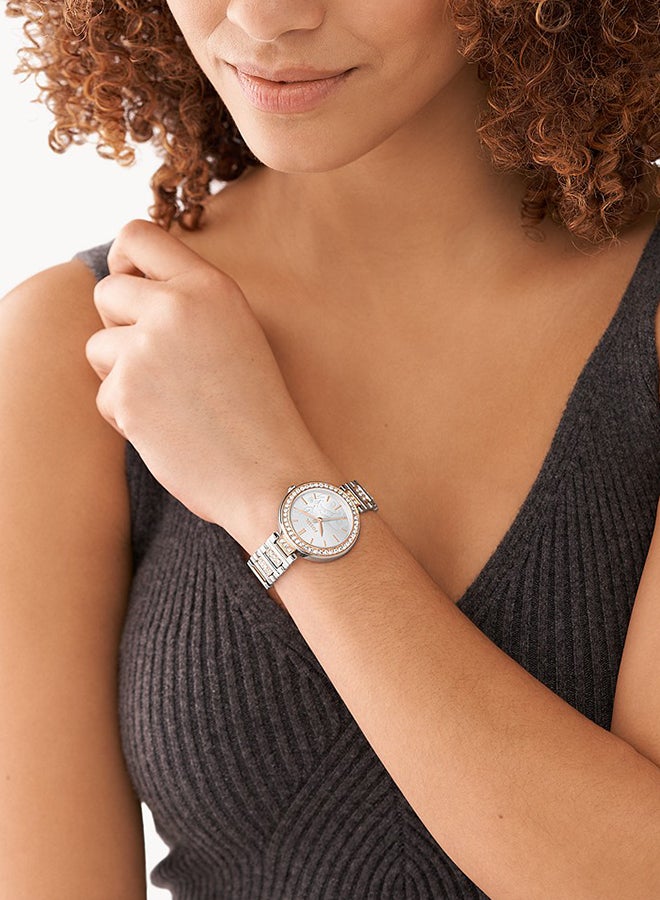 FOSSIL Women's Analog Round Shape Stainless Steel Wrist Watch BQ3877 - 34Mm  - Image 4