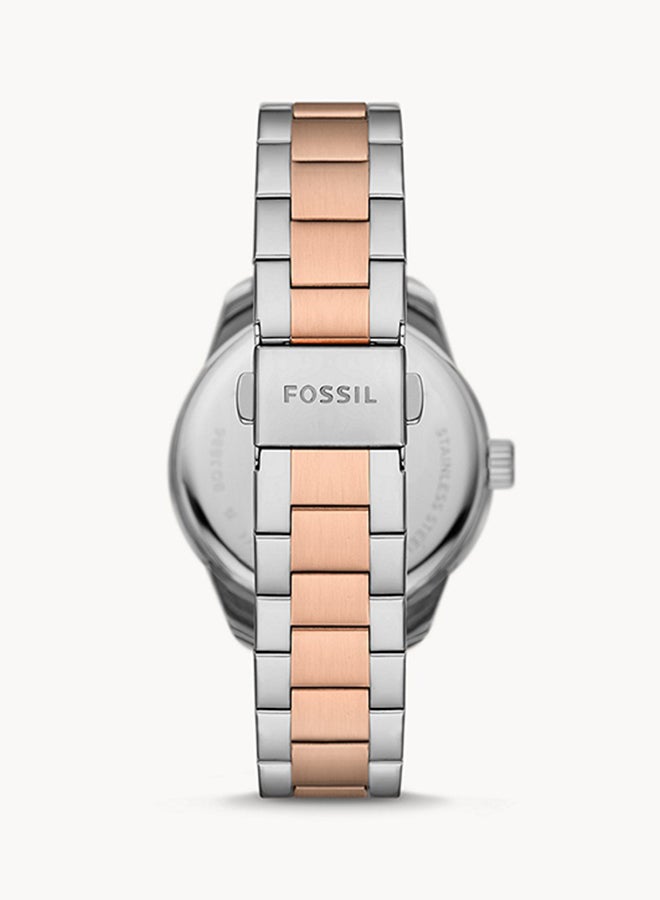 FOSSIL Women's Analog Round Shape Stainless Steel Wrist Watch BQ3887 - 38Mm  - Image 2