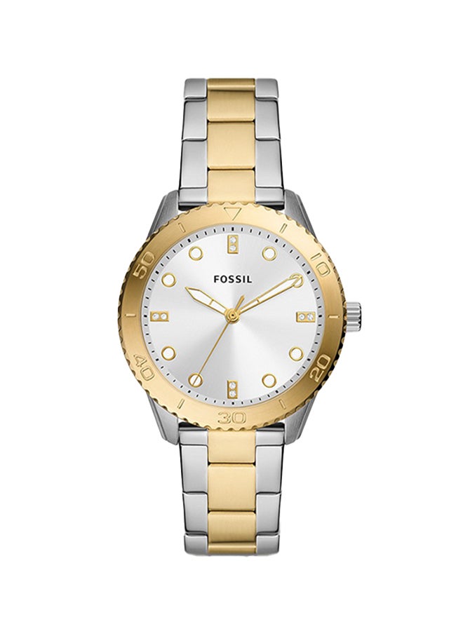 FOSSIL Women's Analog Round Shape Stainless Steel Wrist Watch BQ3888 - 38Mm  - Image 1