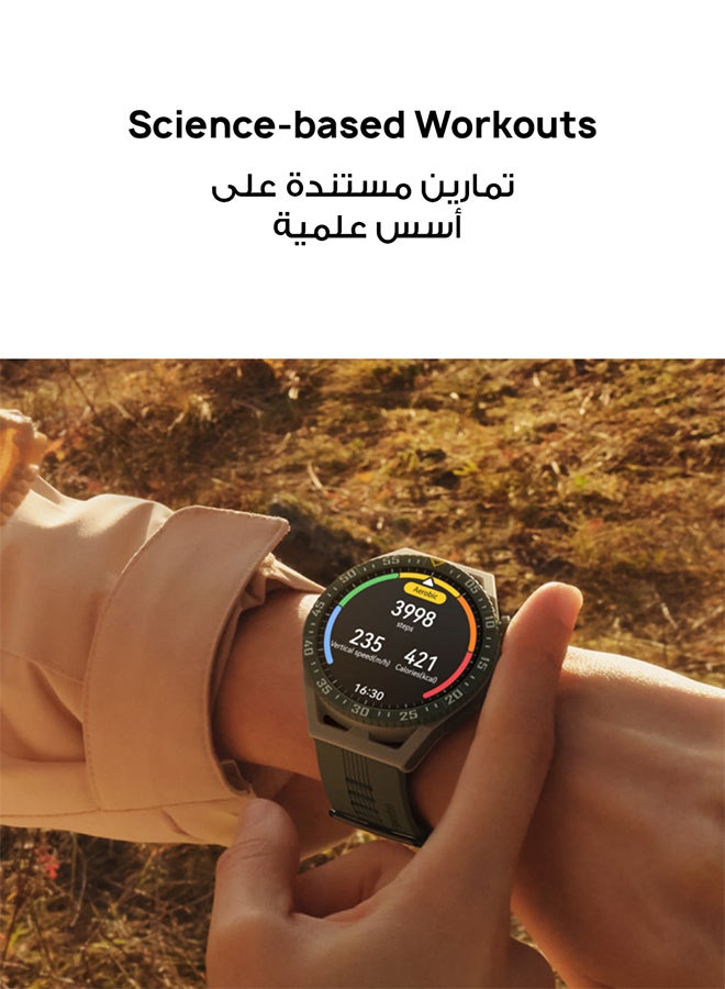 HUAWEI - GT 3 SE Smart Watch Sleek And Stylish Science-Based Workouts Sleep Health Monitoring Two-Week Battery Life Diverse Face Designs Compatible With Android iOS Black - Image 1