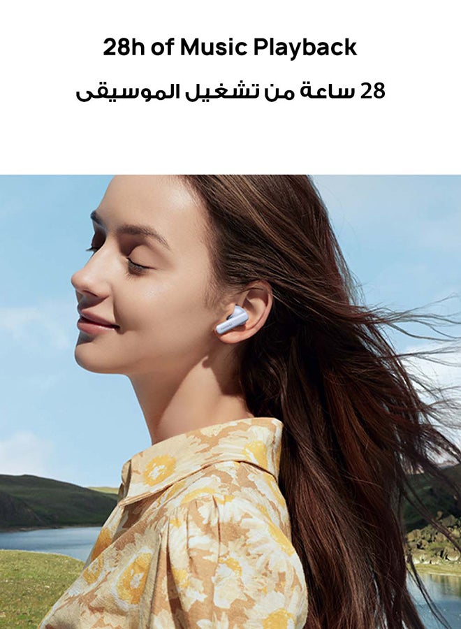 HUAWEI - FreeBuds 5i Wireless Earphone, TWS Bluetooth Earbuds, Hi-Res Sound, Noise Cancellation, 28-hr Battery Life, Dual Device Connection, Comfort Wear Ceramic White - Image 1