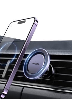 Ugreen Magnetic Car Phone Holder, Compatible With Magsafe Car Mount Mobile Holder For Car Air Vent Car Phone Mount Directly Use With iPhone 16/15/14 Series, Galaxy S24 S23 Z Flip 5 4, Xiaomi, HONOR Silver  - Image 1