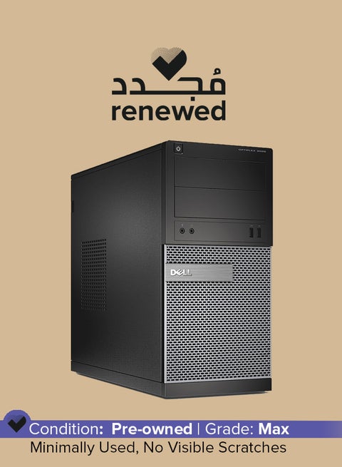 Renewed - OptiPlex 3020 (2013) Tower Desktop PC,Intel Core i5 Processor/4th Gen/8GB RAM/500GB HDD/Intel HD Graphics 4600 Black