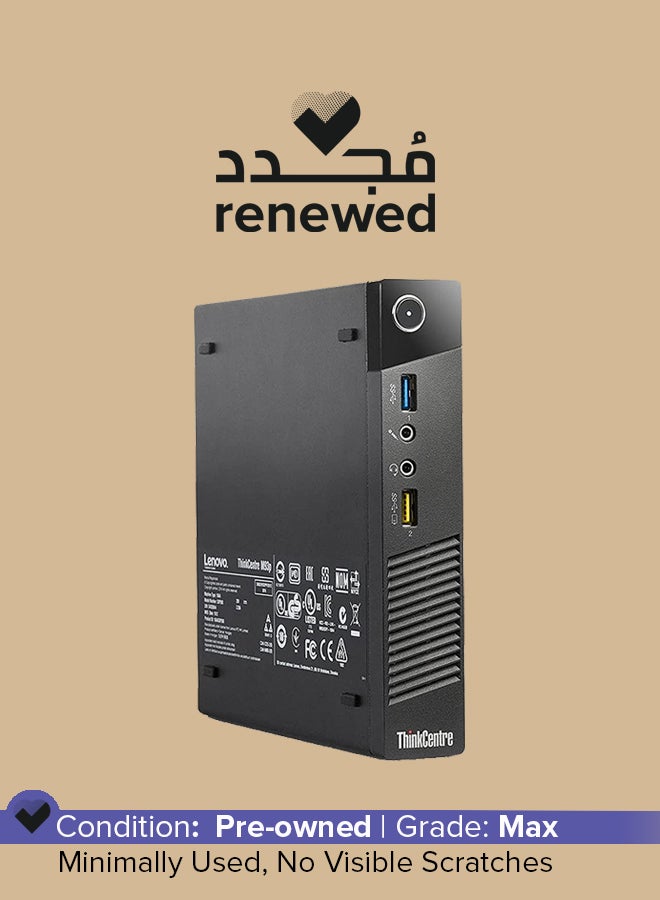 لينوفو Renewed - ThinkCentre M93p (2013) Mini Desktop PC,Intel Core i5 Processor/4th Gen/8GB RAM/240GB SSD/Intel HD Graphics 4600 Black  - Image 1