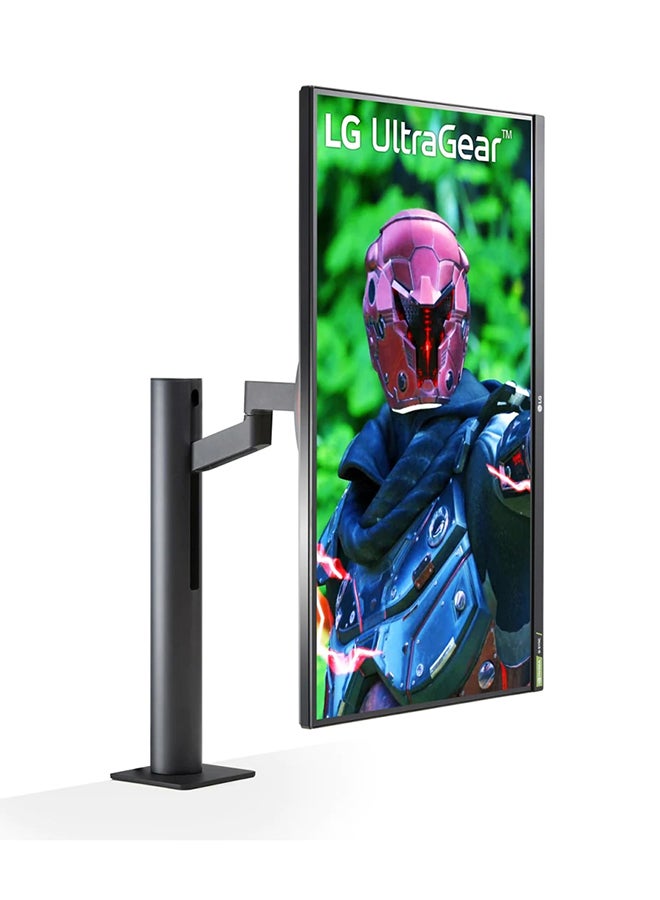 Renewed - 27-Inch UltraGear QHD Nano IPS 1ms 144Hz HDR G-SYNC Compatibility Monitor With Ergo Stand Black