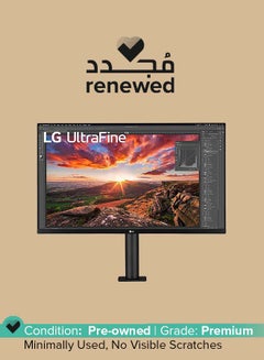 Renewed - 32 -Inch 4K UHD Monitor UltraFine Display Ergo IPS Display, HDR 10, USB Type-C, AMD FreeSync, Reader Mode, Stand With C-Clamp, - 32UN880-B Black