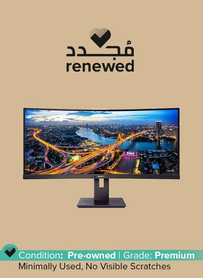 Philips Renewed - 34 -Inches Curved WQHD Monitor Black  - Image 1