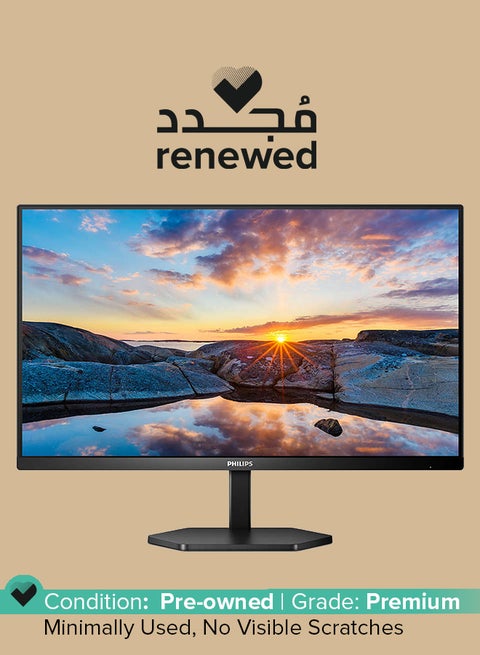 Renewed - 23.8 -Inch 24E1N3300A IPS Panel FHD Frameless Monitor With HDMI Display Port USB C And USB 3.2 x 4 And 3W Speakers Black