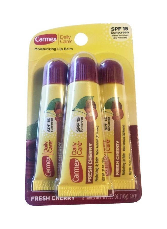 CARMEX Moisturizing Lip Balm Fresh Cherry 3Pcs - Image 1