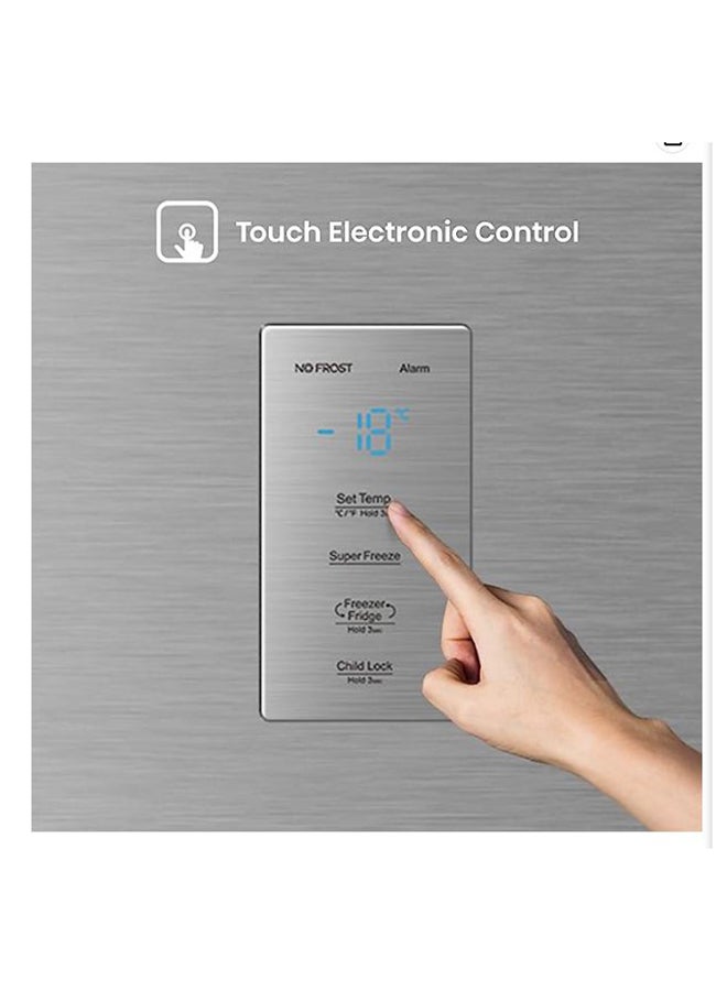 Hisense Freestanding Upright 592L Freezer, Super Freeze, Total No Frost, Touch Electronic Control FV769N4ASU Silver  - Image 3