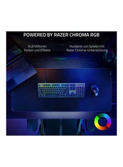 ريزر لوحة مفاتيح الألعاب Razer DeathStalker V2: مفاتيح بصرية منخفضة المستوى - أحمر خطي - أغطية مفاتيح مطلية فائقة المتانة - لوحة علوية متينة من الألومنيوم - أسطوانة متعددة الوظائف - زر الوسائط - Chroma RGB - أسود  - Image 5
