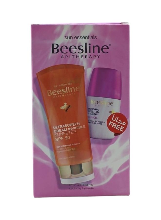 Beesline Roll-On Deodorant For Skin Whitening, Cotton Softness, With 50+ Protective Cream 50ml - Image 1