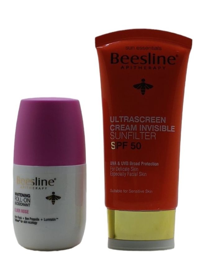 Beesline Roll-On Deodorant For Skin Whitening, Cotton Softness, With 50+ Protective Cream 50ml - Image 2