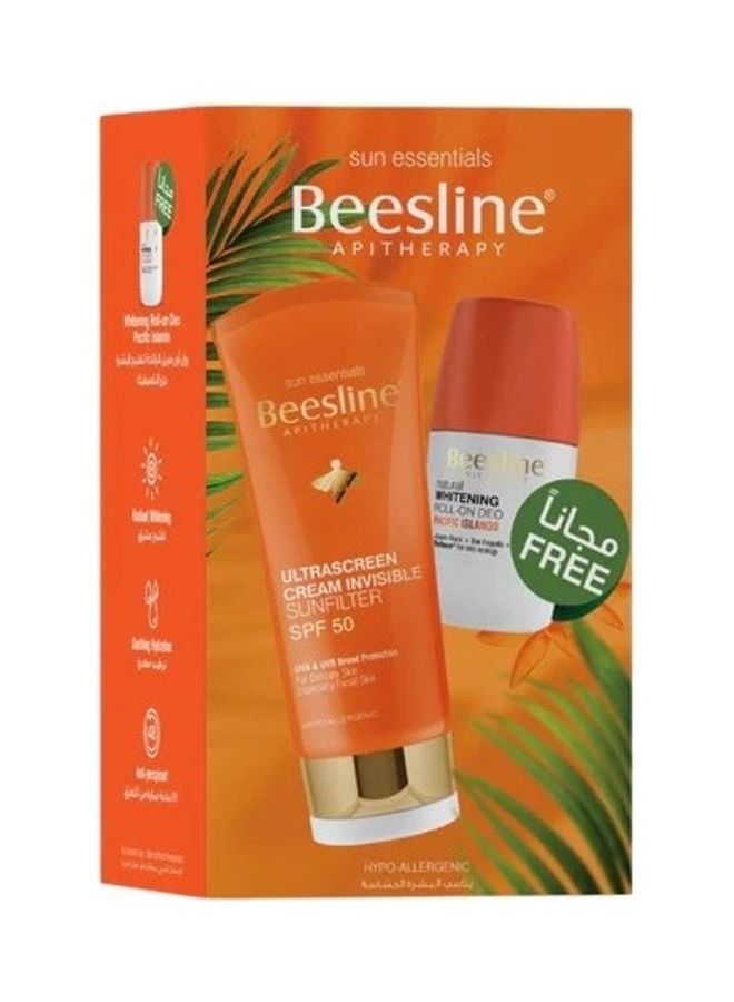 Beesline Roll-On Deodorant To Lighten The Skin, Rose Perfume, With A Protective Cream +50 50ml