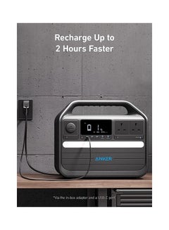 Anker 555 Portable Power Station, 1024Wh Solar Generator (Solar Panel Optional) with LiFePO4 Battery, 6 AC Outlets, 3 USB-C PD Ports at 100W Max, 1000W Powerhouse for Outdoor RV, Camping, Emergency Black - v1687250063/N53415601A_7