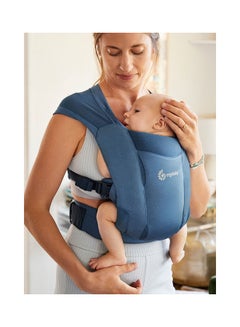 Embrace Soft Air Mesh Ergonomic Baby Carrier For Newborns From Birth, Ergonomic 2 - Position Belly Carrier Front Carrier - Blue - v1687253554/N53415682A_10