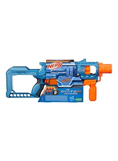 NERF Elite 2.0 Contender Blaster, 6 Drum, 6 Elite Darts, Drop Grip, Toy ...