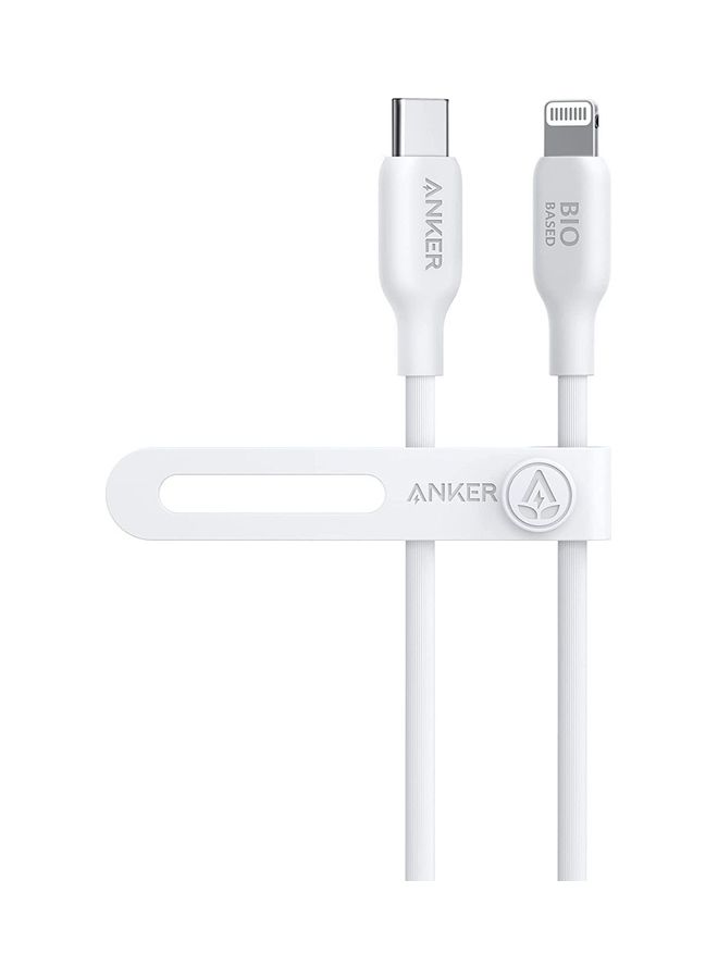 Anker 541 USB-C to Lightning Cable (Bio-Based 3ft)  B2C - UN White Iteration 1 Aurora 