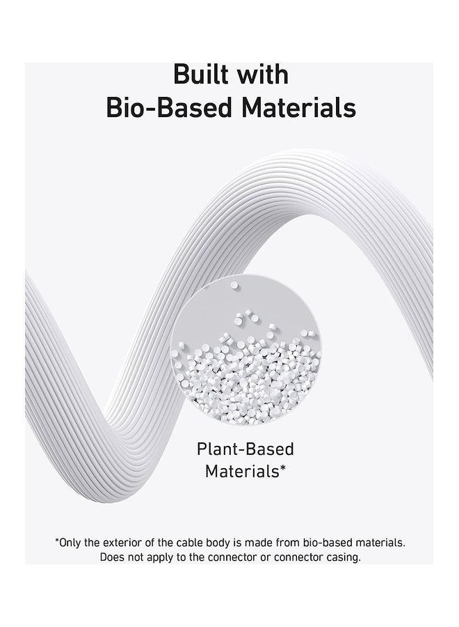Anker - 541 USB-C to Lightning Cable (Bio-Based 3ft)  B2C - UN White Iteration 1 Aurora - Image 1