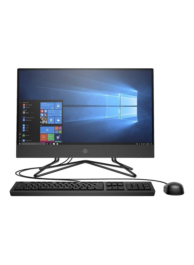 HP - 200 G4 22 All In One Business PC With 21.5-Inch Display, Core i3 10110U Processor/8GB RAM/256GB HDD/Intel UHD Graphics/Windows-11 English Black - Image 1