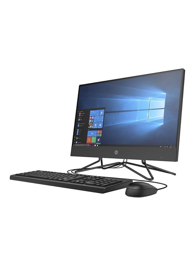 HP - 200 G4 22 All In One Business PC With 21.5-Inch Display, Core i3 10110U Processor/8GB RAM/256GB HDD/Intel UHD Graphics/Windows-11 English Black - Image 1