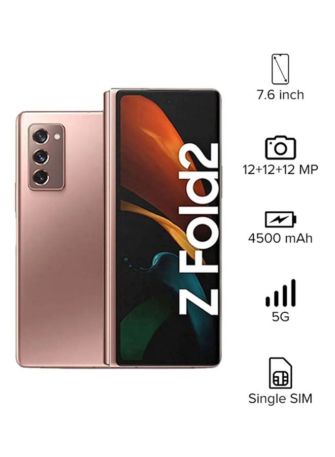Samsung - Galaxy Z Fold2 Mystic Bronze 12GB RAM 256GB 5G - International Version - Image 1