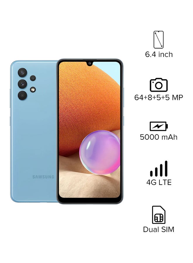 Samsung Galaxy A32 Dual SIM Awesome Blue 6GB RAM 128GB 4G LTE- Middle East Version - Image 1