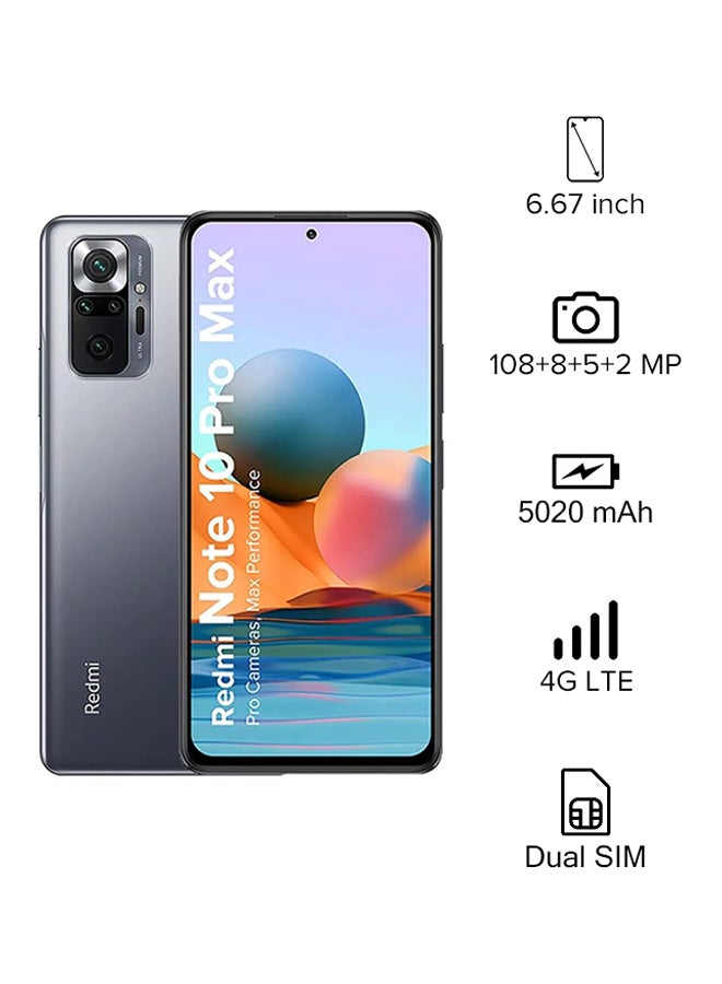 Xiaomi - Redmi Note 10 Pro Max Dual Sim Dark Night 8GB RAM 128GB 4G LTE - Image 1
