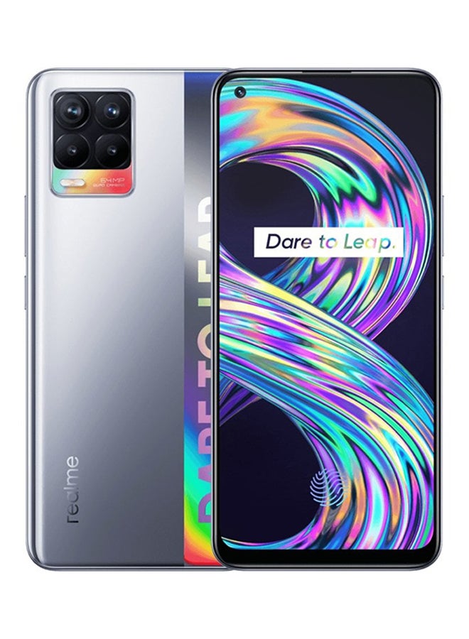 realme - 8 Dual SIM Cyber Silver 8GB RAM 128GB 4G LTE - Global Version - Image 1