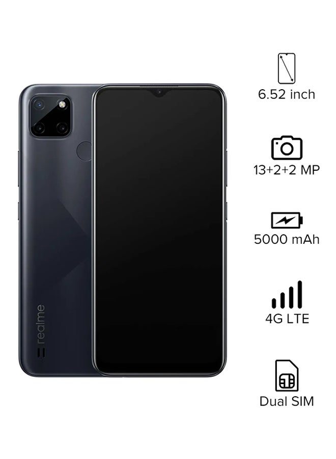 realme - C21Y Dual SIM Cross Black 4GB RAM 64GB 4G LTE - Middle East Version - Image 1