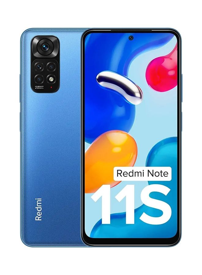 Xiaomi - Redmi Note 11S 4G Dual SIM Horizon Blue 8GB RAM 128GB - Indian Version - Image 1