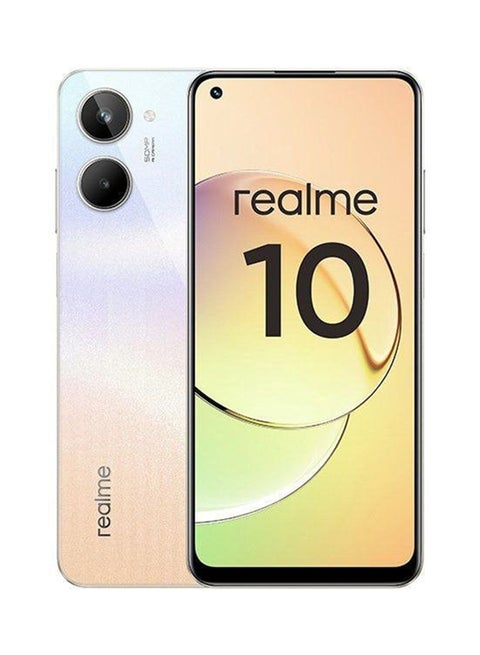 10 بشريحتي اتصال باللون الأبيض وذاكرة وصول عشوائي (RAM) سعة 8 جيجابايت وذاكرة داخلية سعة 256 جيجابايت يدعم تقنية 4G - إصدار عالمي