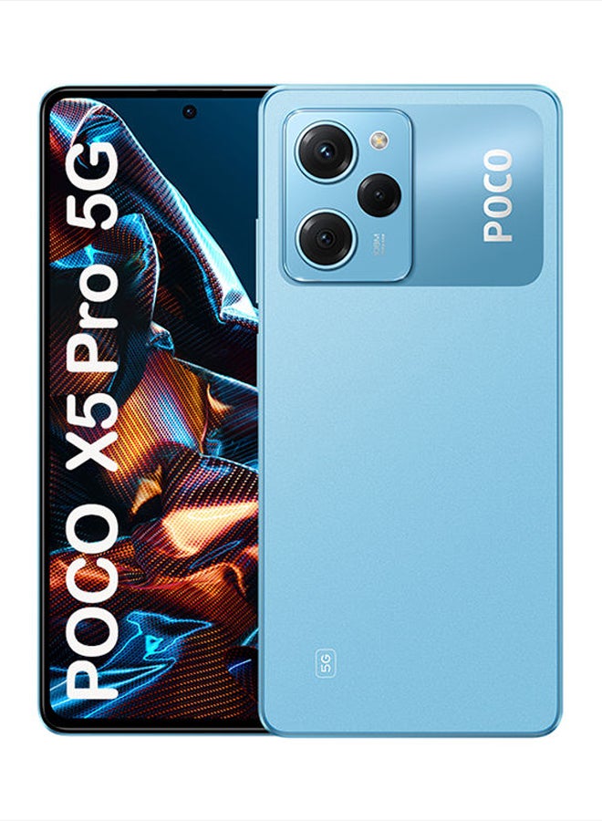 شاومي - Poco X5 Pro ثنائي الشريحة، أزرق، 8 جيجا رام، 256 جيجا، 5G، الإصدار الدولي - Image 1