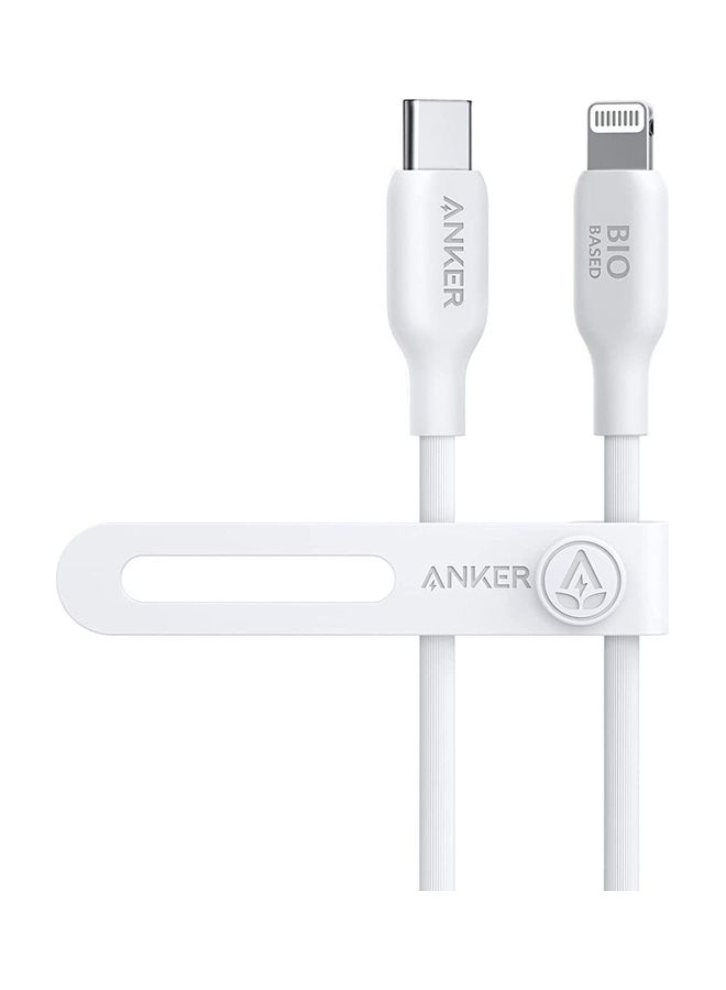 Anker USB-C to Lightning Cable, 541 Cable (Aurora White, 6ft), MFi Certified, Bio-Based Fast Charging Cable for iPhone 14 14pro 14pro Max 13 13 Pro 12 11 X XS XR 8 Plus (Charger Not Included) Aurora 