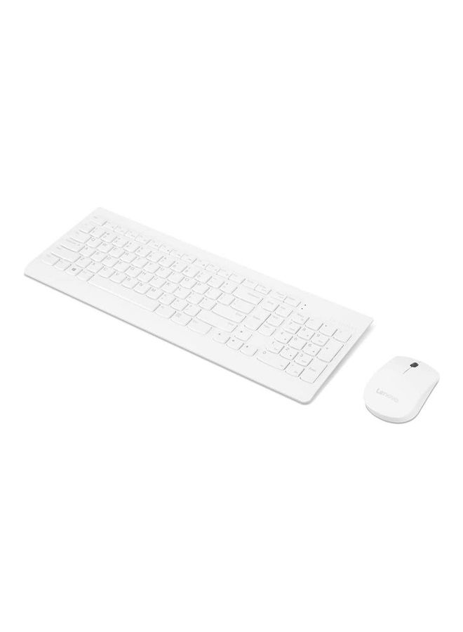 Lenovo - Lenovo 510 Wireless Combo Keyboard & Mouse (White) - Image 1