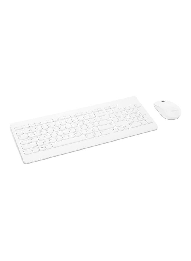 Lenovo - Lenovo 510 Wireless Combo Keyboard & Mouse (White) - Image 1
