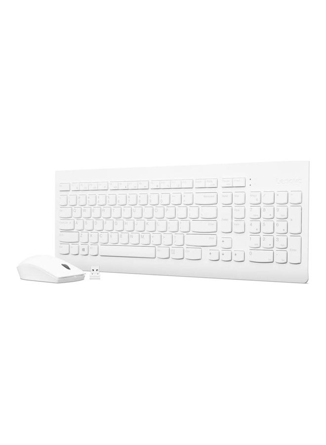 Lenovo - Lenovo 510 Wireless Combo Keyboard & Mouse (White) - Image 1