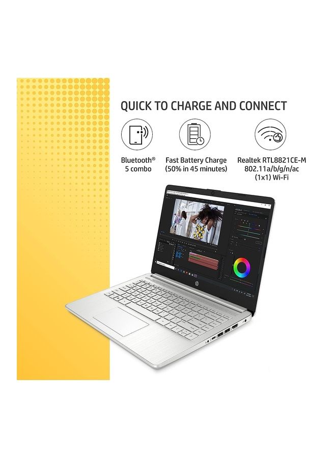HP - 14s -dy5005TU Laptop With 14-Inch Display, Core i5-1235u Processor/16GB RAM/512GB SSD/Intel Iris XE Graphics/Windows 11 English Silver - Image 1
