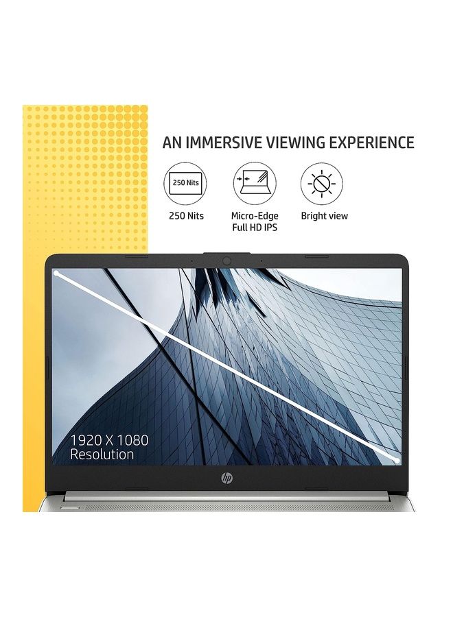 HP - 14s -dy5005TU Laptop With 14-Inch Display, Core i5-1235u Processor/16GB RAM/512GB SSD/Intel Iris XE Graphics/Windows 11 English Silver - Image 1